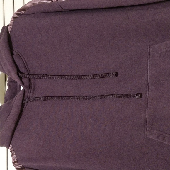 Urban Outfitters Purple Satin Tape Hoodie Sweatshirt Size Medium - Picture 9 of 11